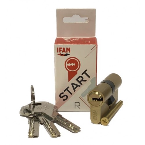 CILINDRO START R STR3030L KA01 - 30 x 30 - LLAVES IGUALES - EMBRAGUE SIMPLE - LEVA LARGA - LATÓN